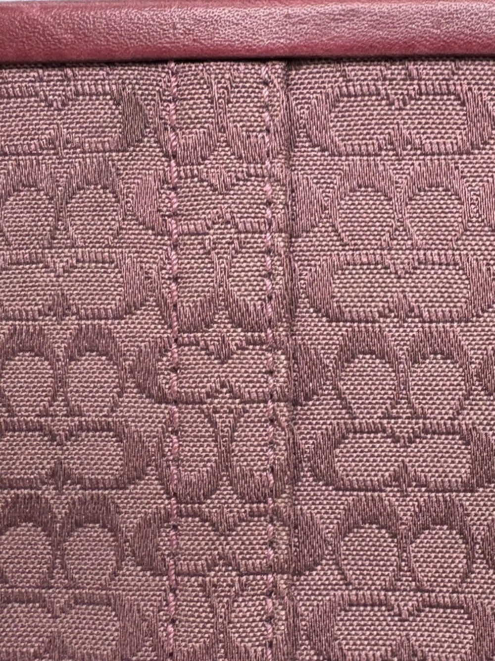 Coach Purple Signature Kisslock Wristlet Pouch Y2K Coin Purse  Bag - Picture 10 of 16